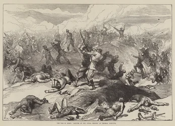 Der Krieg in Spanien, Eroberung des Oteiza-Redoubts durch General Moriones